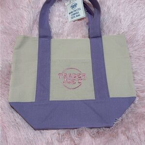 Trader Joe’s Lavender Mini Canvas Tote